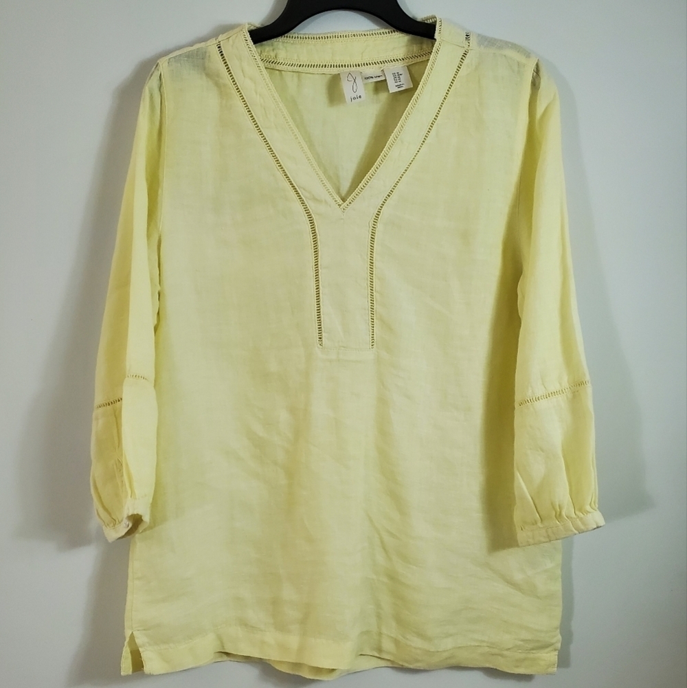 Joie 100% Linen Lagenlook Tunic Size Medium
